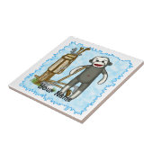 Carreau Golf de Sock Monkey (Côté)