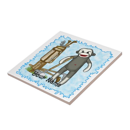 Carreau Golf de Sock Monkey (Côté)