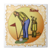 Carreau Golf Drapeau Papa Golf (Devant)