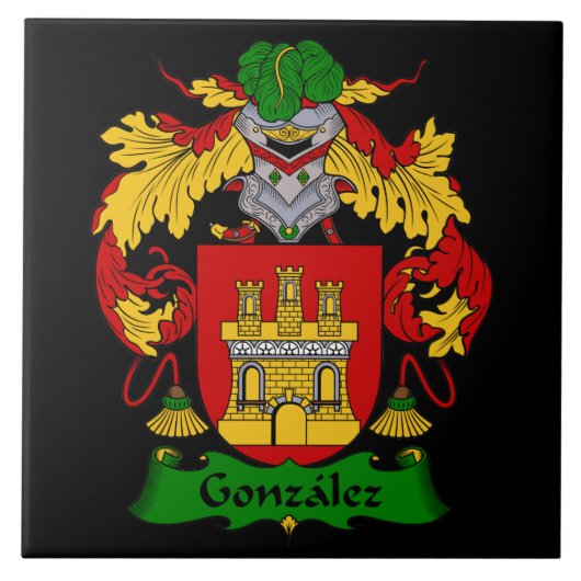 Carreau Gonzalez Famille Armoiries Carrelage (Devant)
