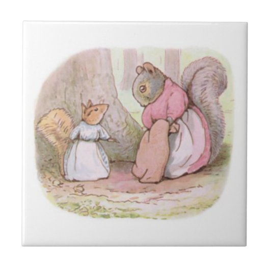 Carreau Goody et Mme Hackee (écureuils) (Beatrix Potter) (Devant)