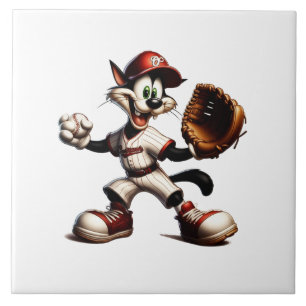 Carreau Goofy Cat Baseball Pitcher Monte