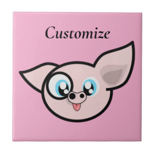 Carreau Goofy Pig souriant Thunder_Cove