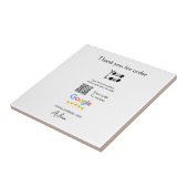 Carreau Google examen logo entreprise site Web scanner cod (Côté)