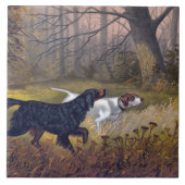 Carreau Gordon Setter sur Point (Devant)