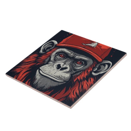 Carreau Gorilla rouge (Côté)