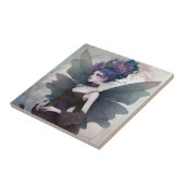 Carreau Goth Dark Fairy Girl Imaginaire Art (Côté)