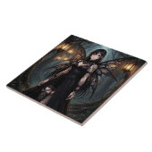 Carreau Gothic Anime Fairy Girl in Enchanted Forest (Côté)