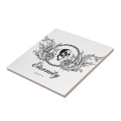 Carreau Gothique Crâne Eternité Victorienne Graveyard Art (Côté)