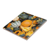 Carreau Gourdes d'automne colorées et Squash (Côté)