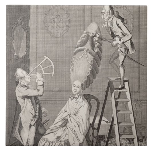 Carreau Goût ridicule ou l'absurdité de dames, pub. par (Devant)