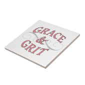 Carreau Grace & Gris en rose et gris (Côté)