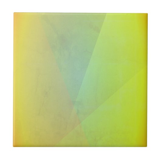 Carreau Gradation géométrique jaune moderne (Devant)