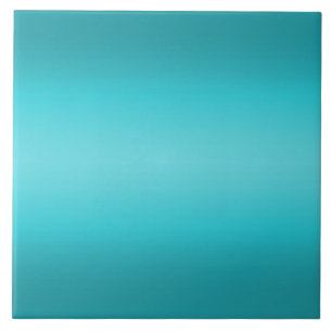 Carreau Gradient bleu d'Aqua foncé et léger - turquoise