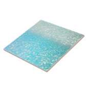 Carreau Gradient bleu de parties scintillantes d'été de (Côté)