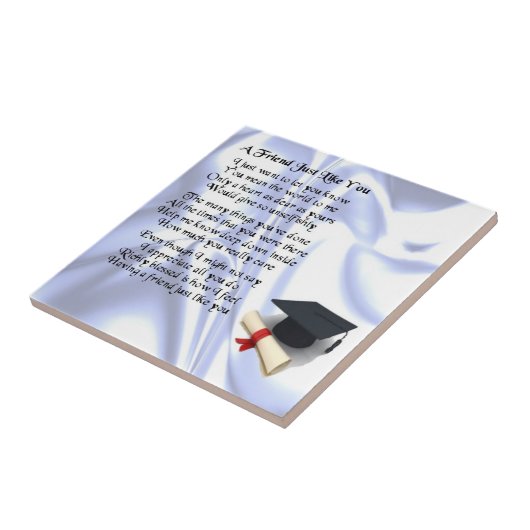 Carreau Graduation Friend Poem Tile (Côté)