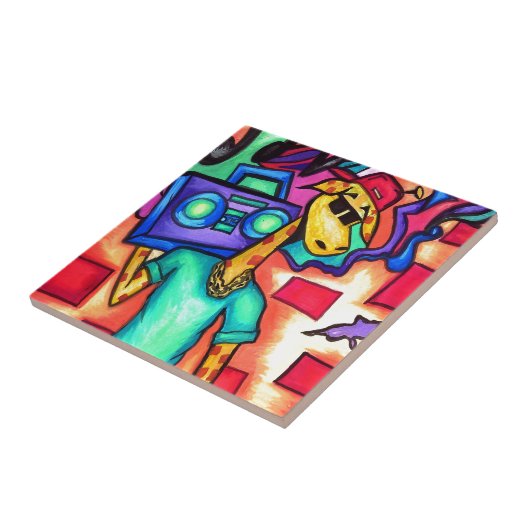 Carreau Graffeur de Girafe (Côté)