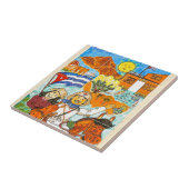 Carreau Graffiti à La Havane, Cuba (Côté)