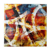 Carreau Graffiti abstrait coloré (Devant)