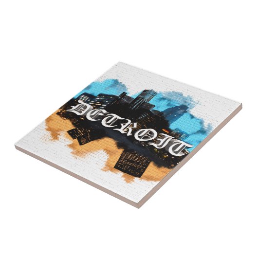 Carreau Graffiti de Detroit (Côté)