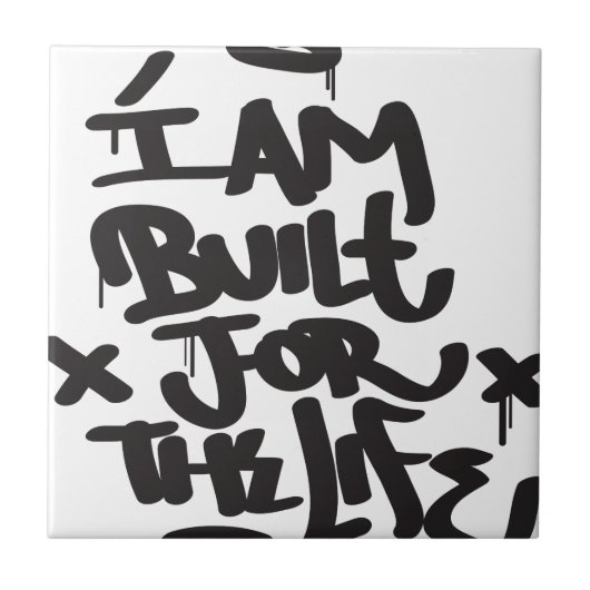 Carreau graffiti de la vie (Devant)