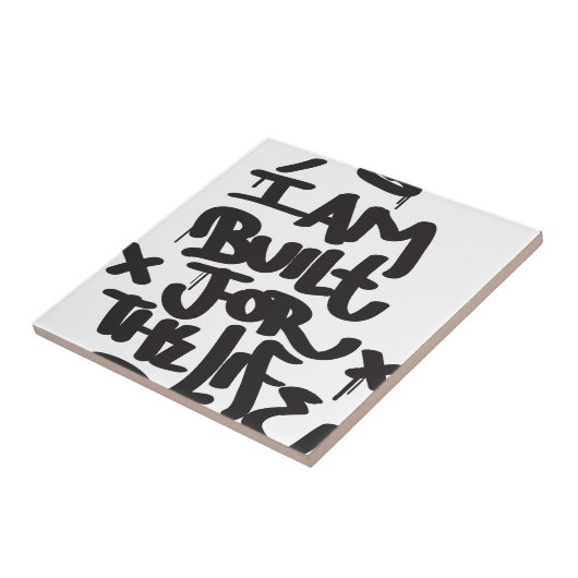 Carreau graffiti de la vie (Côté)