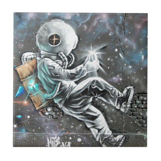 Carreau Graffiti de peinture murale d'art de mur (Devant)