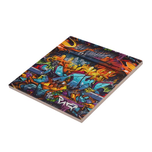 Carreau Graffiti en céramique (Côté)
