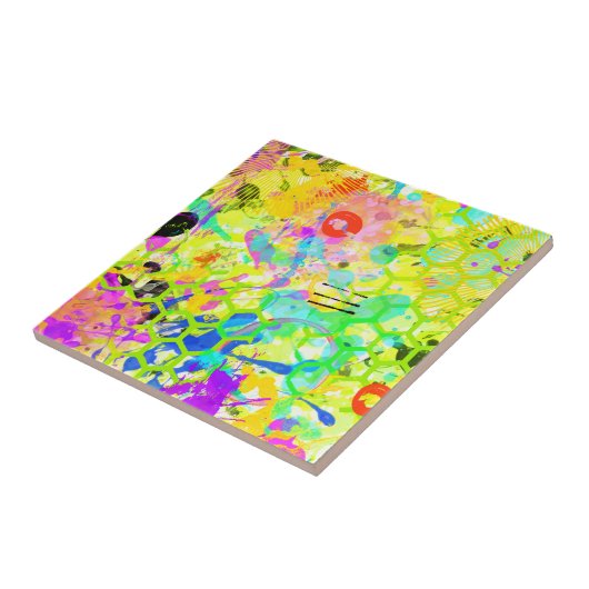 Carreau Graffiti Été Abstrait 2 (Côté)