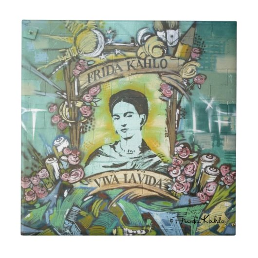 Carreau Graffiti Frida Kahlo (Devant)