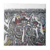 Carreau Graffiti mur de Berlin Est (Devant)