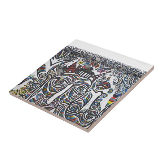 Carreau Graffiti mur de Berlin Est (Côté)