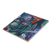 Carreau Graffiti Rave foncée (Côté)