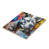 Carreau Graffiti Street Art City Pitbull Lover (Côté)