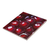 Carreau Graines de grenade rouge (Côté)