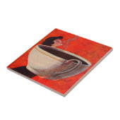 Carreau grand buveur de café (Côté)