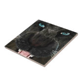 Carreau Grand Chat Panther Noir (Côté)