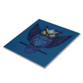 Carreau Grand-duc d'Amérique en bleu (Côté)