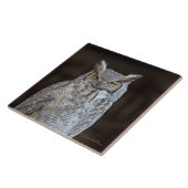 Carreau Grand hibou à cornes (Côté)