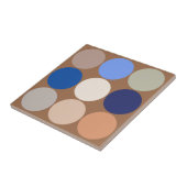 Carreau Grand point du milieu du siècle, Taupe, Carrelage  (Côté)