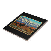 Carreau Grand Teton Wyoming Buffalo (Côté)