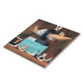 Carreau Grande Carrelage en céramique blanche ! Des nageur (Côté)