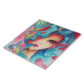 Carreau Grande dalle de graffiti avec conception multicolo (Côté)