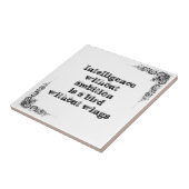 Carreau Grande phrase simple fraîche de tao de philosophie (Côté)