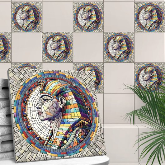 Carreau Grande sphinx égyptienne - Art mosaïque
