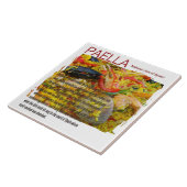 Carreau Grande Tuile en céramique Paella ! (Côté)