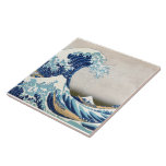 Carreau Grande vague au large de Kanagawa Hokusai Art<br><div class="desc">La Grande Vague, ou La Vague, ou La Grande Vague au large de Kanagawa 葛 飾 北 斎"神 川 " 36 Vues du Mont Fuji de Le Grand Vague au large de Kanagawa est une célèbre gravure de bois de l'artiste japonais Hokusai. Il a été publié en 1832 (période Edo)...</div>