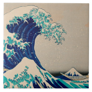 Carreau GRANDE VAGUE DE KANAGAWA Katsushika Hokusai Japona