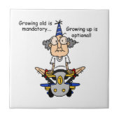 Carreau Grandir est humour facultatif (Devant)