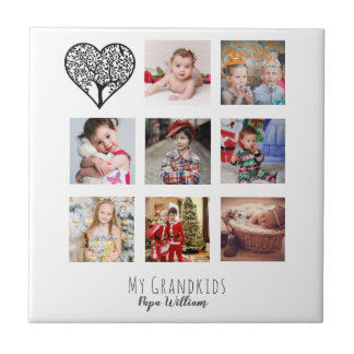 CARREAU GRANDPA PHOTO COLLAGE CADEAU FIER GRANDAD